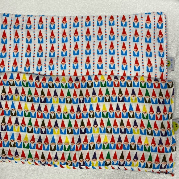 Oliver & kit pure cotton gnome muslin blanket wraps 47 x 48 - Picture 1 of 5